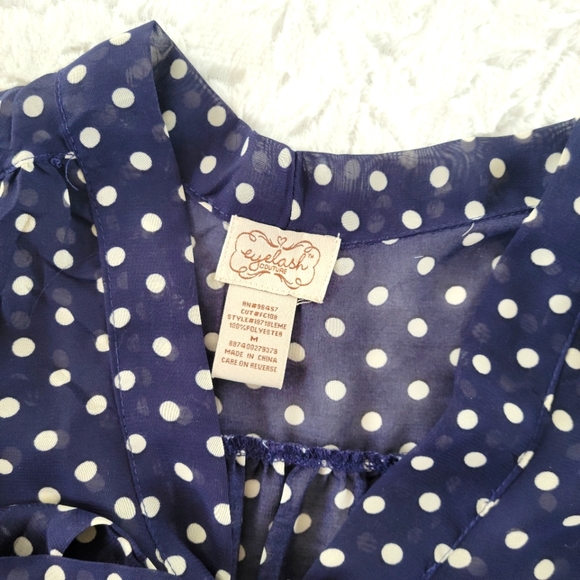 Polka dot sheer blouse - Picture 4 of 5